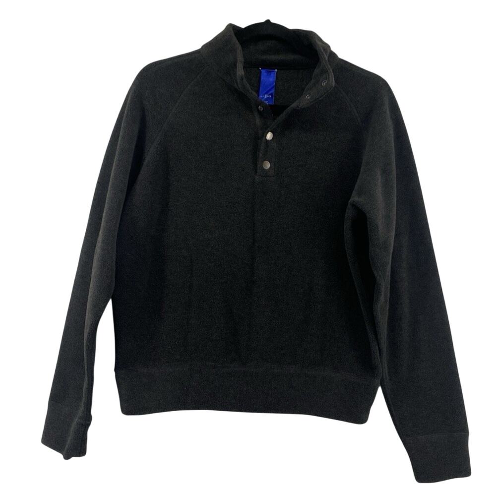 Kit & Ace Fleece Pullover in Washed Black XS